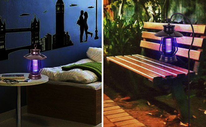 太陽(yáng)能戶(hù)外滅蚊燈，室內(nèi)室外通用滅蚊燈